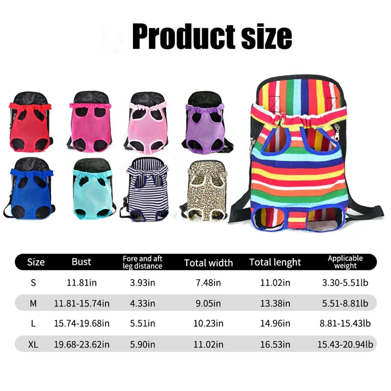 Pet Dog & Cat Carrier Backpack – Camouflage Mesh Outdoor Travel Bag with Breathable Shoulder Straps for Small Pets