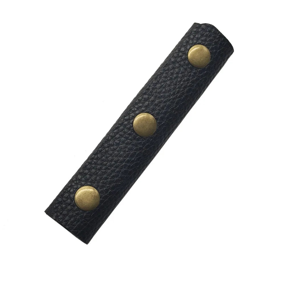 Soft Luggage Shoulder Strap Pad - Protective Leather Grip Cover for Suitcase, Stroller & Travel Bags