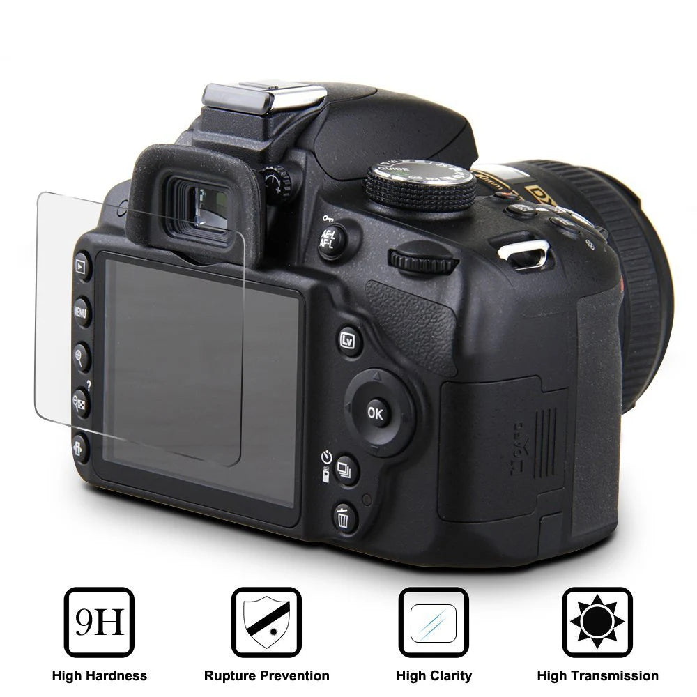 Tempered Glass Screen Protector for Canon EOS R Series – R/Ra/RP/R3/R5/R6 II/R7/R8/R10/R50 Camera Display Cover Film