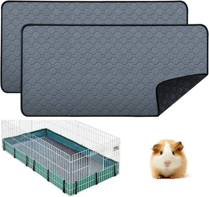 Washable Guinea Pig Cage Lining - Reusable Non-Slip Urinary Pad for Guinea Pig, Cat, and Dog Beds - Comfortable & Hygienic