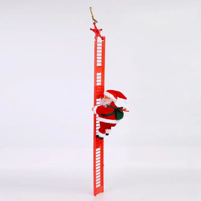 Christmas Climbing Beads Rope with Santa Claus Doll – Holiday Ornament for Party, Event & Gift Decorations