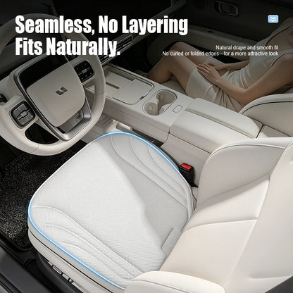 LEIBOO Breathable Car Seat Cushion - Universal Summer Seaweed Fiber Seat Protector with Non-Slip, Wear-Resistant Design