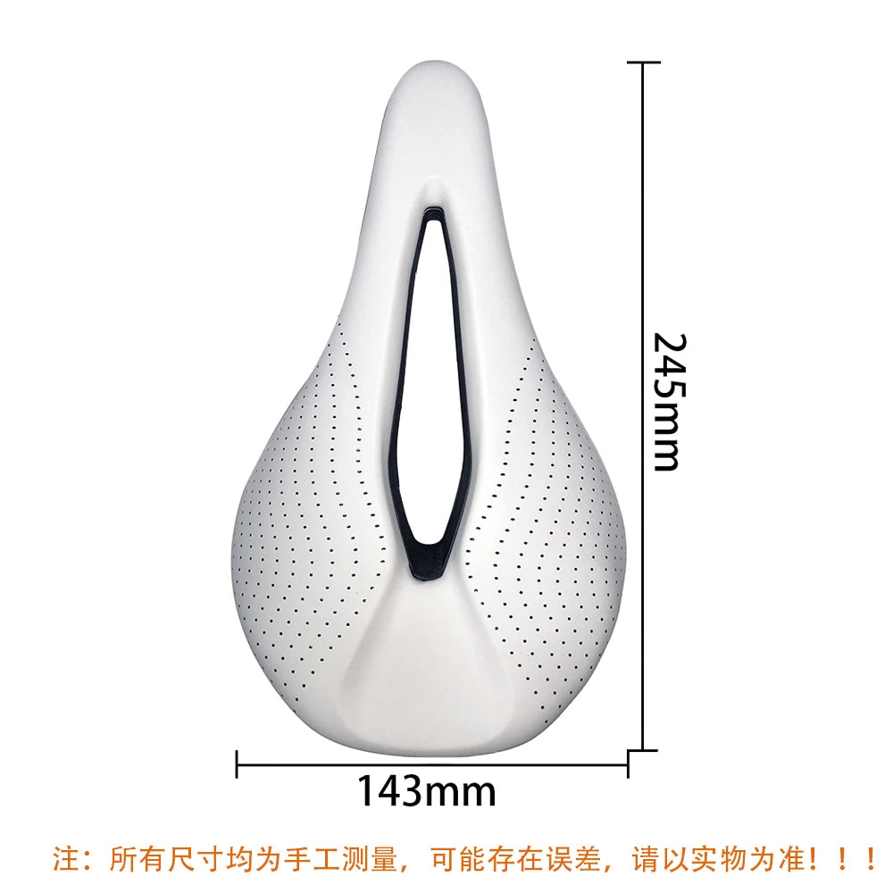 Road Bicycle Saddle - Hollow Gel 3D Printed Comfortable Cushion Seat for Cycling Sports & Road Bikes
