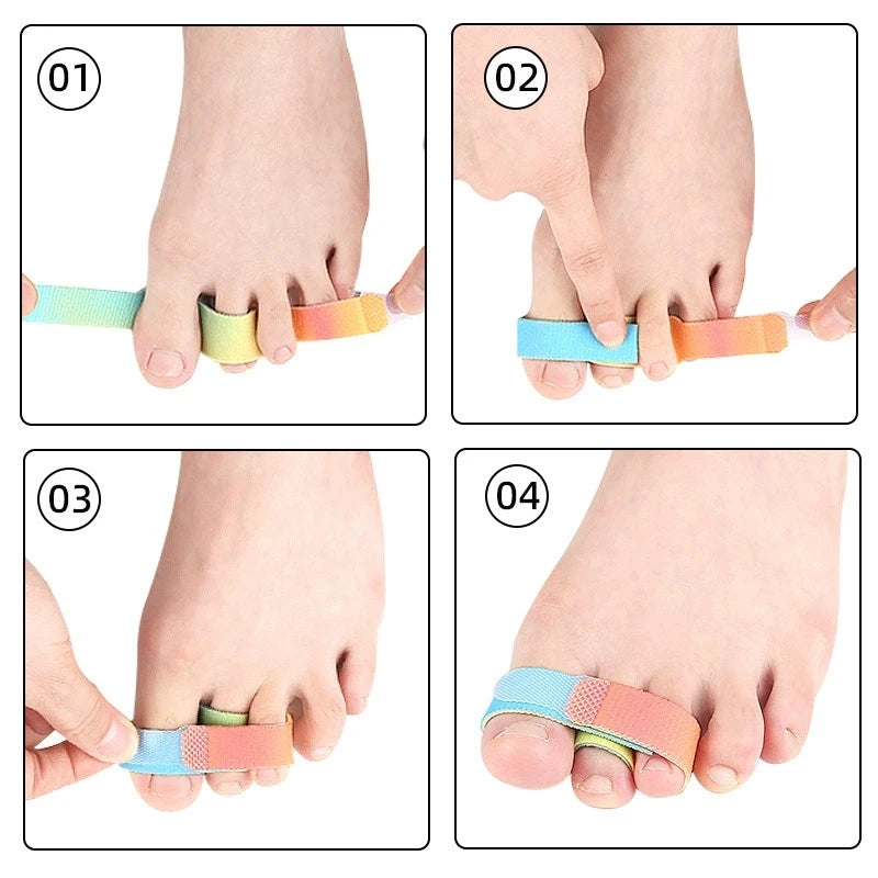 Hammer Toe Straightener - Toe Separator and Hallux Valgus Corrector Wrap