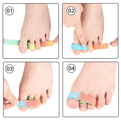 Hammer Toe Straightener - Toe Separator and Hallux Valgus Corrector Wrap