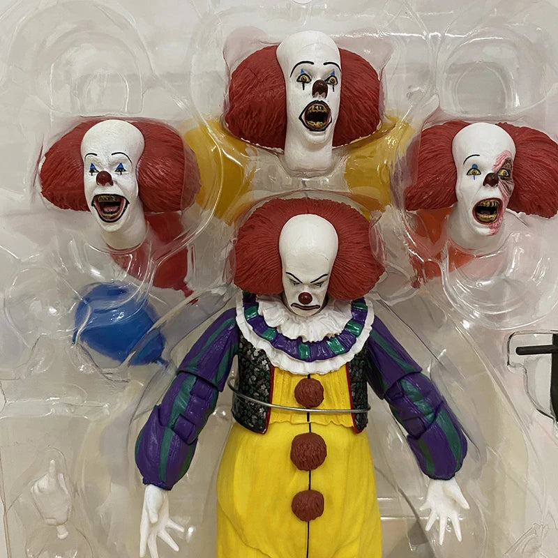 NECA Joker & Stephen King Pennywise Clown Action Figures – Halloween Decoration Gift Toys