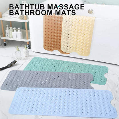 40×100cm Bathroom Non-Slip Mat – Long PVC Bathtub & Shower Foot Massage Mat