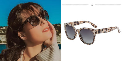 ZENOTTIC Women’s Cat Eye Polarized Sunglasses – Oversized Retro UV400 Designer Shades