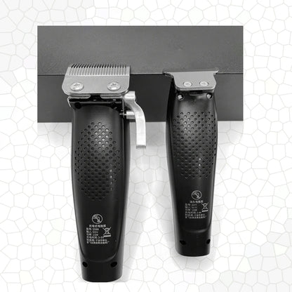 Professional Men’s Hair Clipper Set - Vintage 6500RPM Low-Noise Ceramic Blade Trimmer for Home & Salon Use