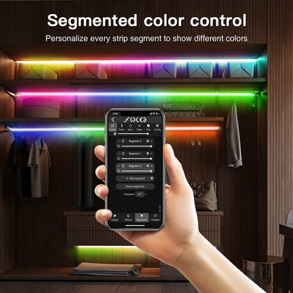 ESP32 WLED LED Strip Controller 4-Channel 15A Fuse, Level Shifter UART DIY Smart Lighting Module with Voice Control Support