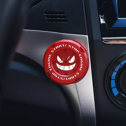 Car One-Key Start/Stop Button Cover – Engine Ignition Protective Sticker for Car & Motorcycle Interior Decoration
