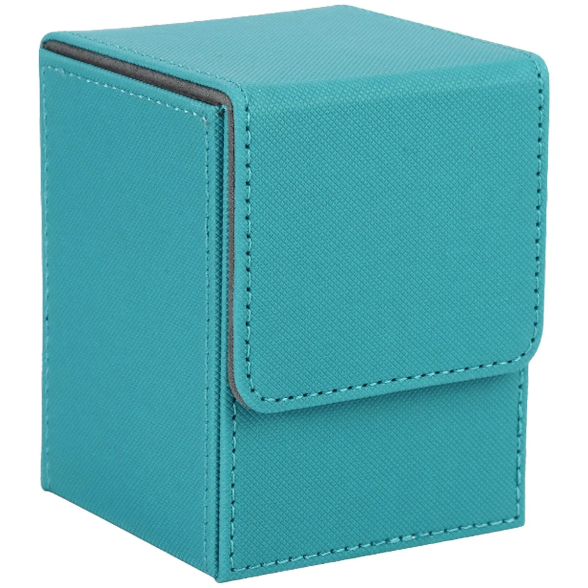 Leather Trading Card Deck Box - Single-Sleeve Storage Case for 100+ Cards
