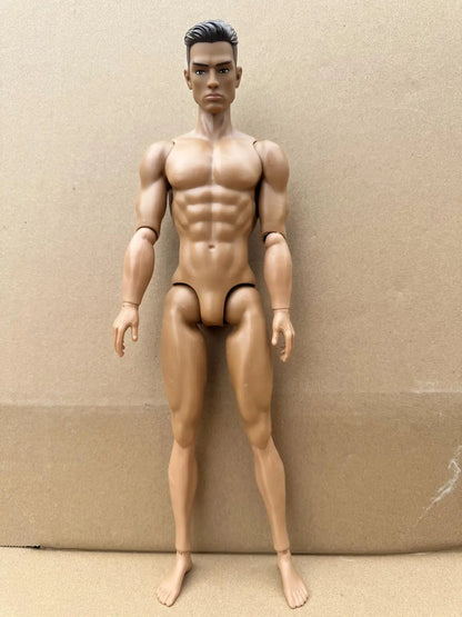 1/6 Boys Doll – 30cm Movable Joint Male Figure, Solid DIY Toy for Kids Birthday Gifts