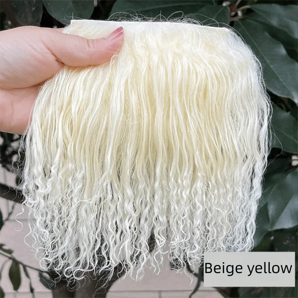 Mongolia Fur Sheepskin Curly Hair Extensions — Cute Wool Texture Wigs for SD, Blyth & BJD Dolls