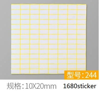 15-Sheet Blank White Adhesive Labels - Self-Stick Name Stickers for DIY Crafts, Notes, and Office Stationery