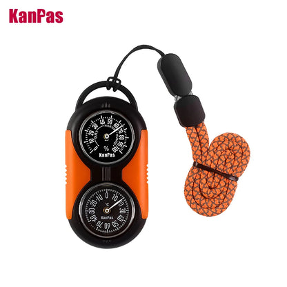 KANPAS Thermometer Compass Kit - Outdoor Thermohygrometer for Camping, Hiking, Trekking, Hunting & Survival
