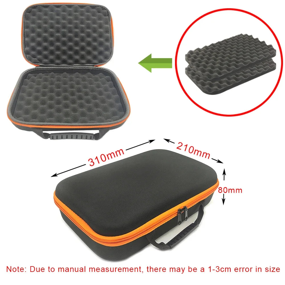 DIY Foam Hard Carry Case Storage Bag – Shockproof Travel Zipper Organizer for Camera & Outdoor Tool Accessories