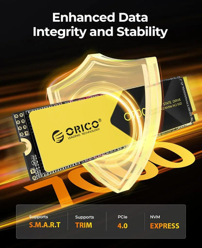 ORICO PCIe 4.0 M.2 NVMe SSD O7000 – 7400MB/s Internal Solid State Drive for PS5 Gaming & Content Creators (1TB/2TB/4TB, M Key 2280)