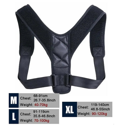 Back Posture Correction Belt: Unisex Breathable Body Shaping for Hunchback Prevention and Sitting Posture Correction