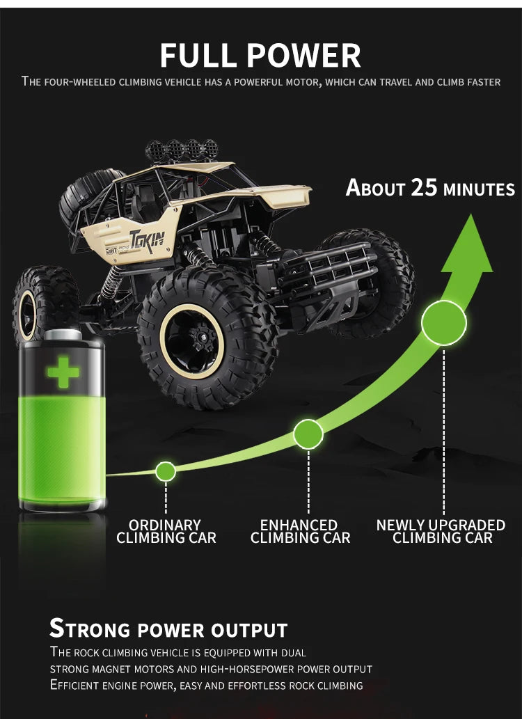 1:12 RC Off-Road 4WD Monster Truck – High-Speed 20Km/h All-Terrain Remote Control Car for Adults & Beginners
