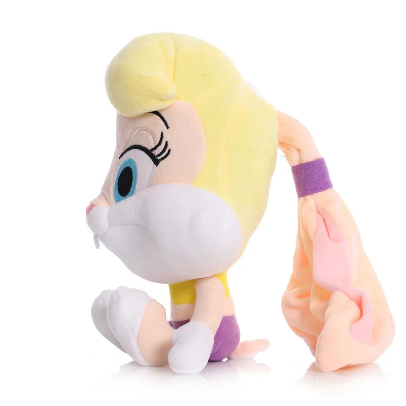 6 Piece Cartoon Character Plush Toy Set - Bugs Bunny, Daffy Duck, Tweety, Cyclone Dog and Bunny Rabbit Stuffed Dolls for Children’s Gifts