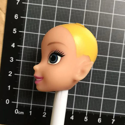 DISNEY Doll Heads – Bald Red Hair King, Queen & Alice with Makeup for DIY Dressing & Accessories