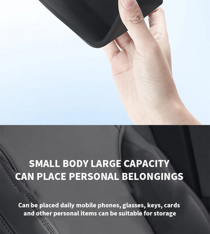 Central Armrest Storage Box for Tesla Model Y/3/3 Highland – Multi-Functional Glasses & Phone Organizer Case, 2024 Accessory