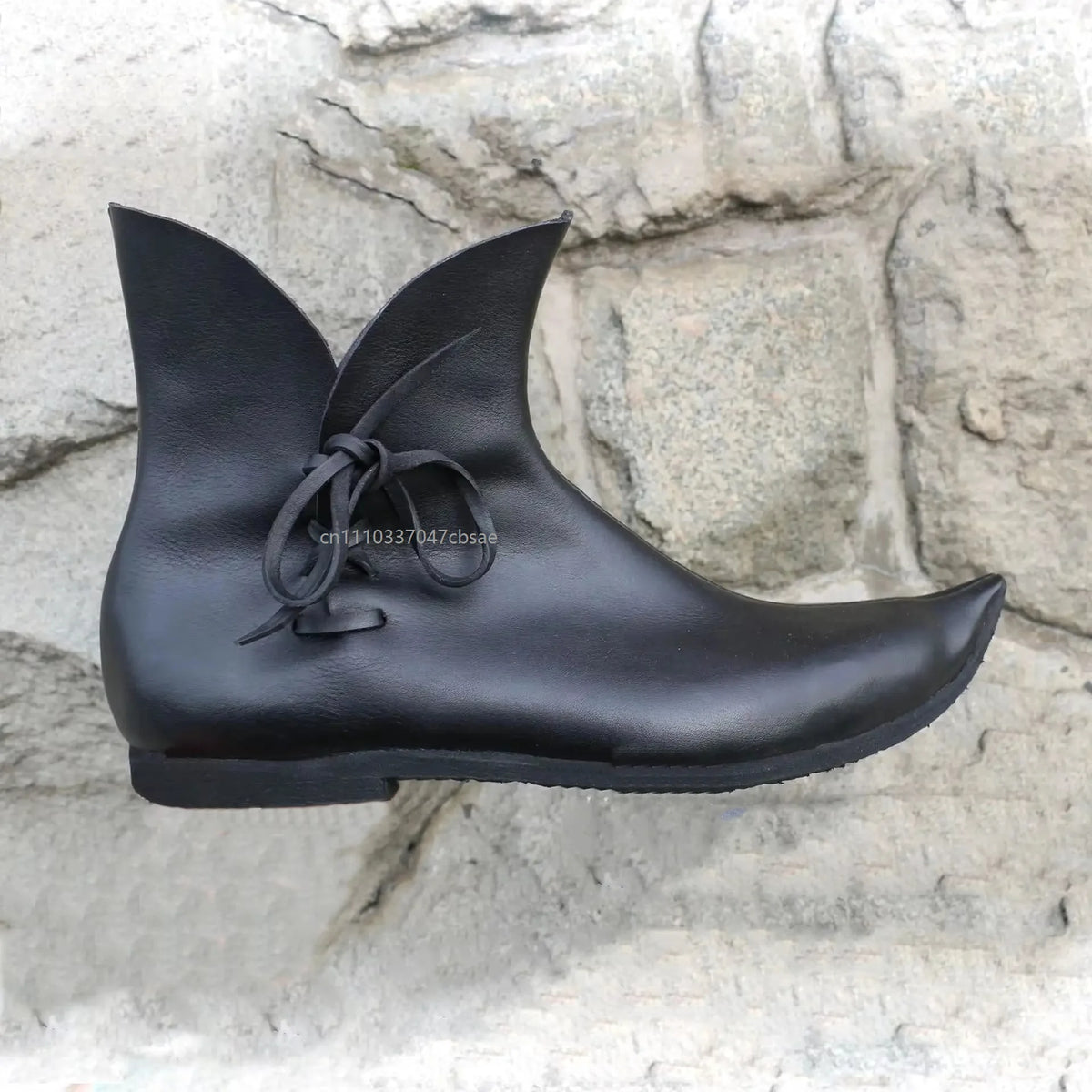 Vintage Medieval Pointed PU Leather Boots - Renaissance Knight Hunter Prince Pirate Cosplay Shoes