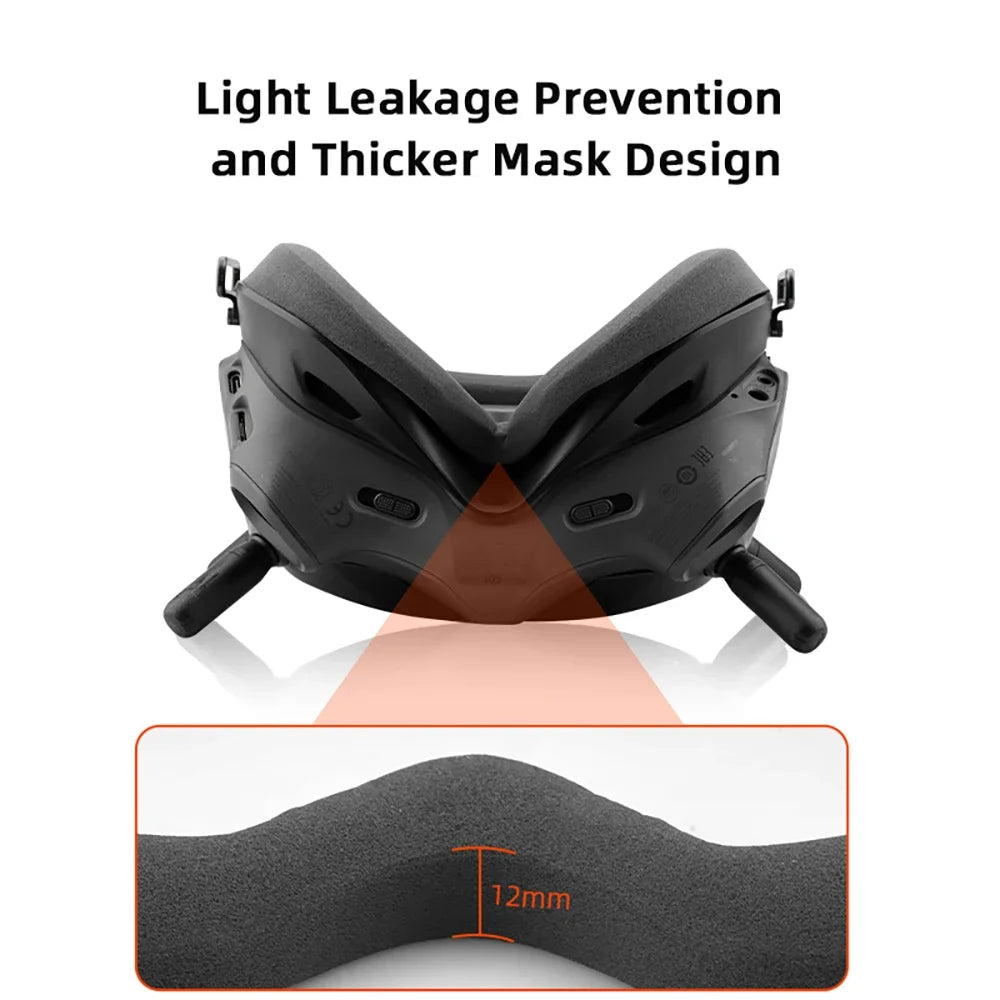 DJI FPV Combo V2 Eye Mask Pad – Replacement Sponge, Skin-Friendly Face Cover for Drone Goggles