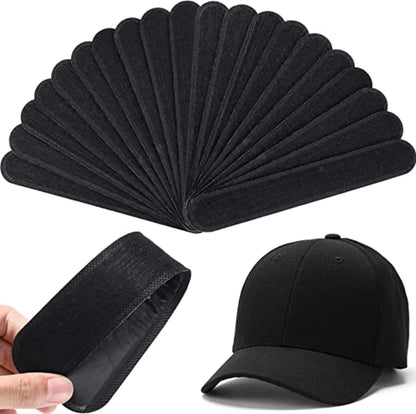 Hat Sweat Absorber Stickers – Summer Cap Liner Bands, Adhesive Sweatband Strips for Visor Hat Size Reduction