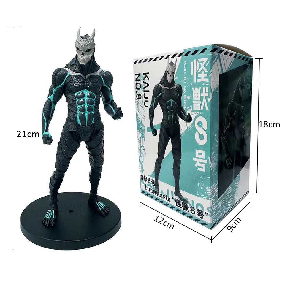 In Stock 1-4PCS Kaiju No. 8 Anime Figures — Kafka Hibino & Mina Ashiro PVC Action Dolls Toy Model Gifts for Kids