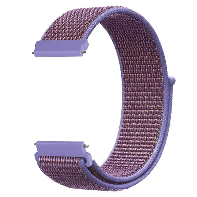 22mm Sport Nylon Loop Watch Band – Breathable Replacement Wristband for NORTH EDGE APACHE-46 Smartwatch, Durable Adjustable Strap