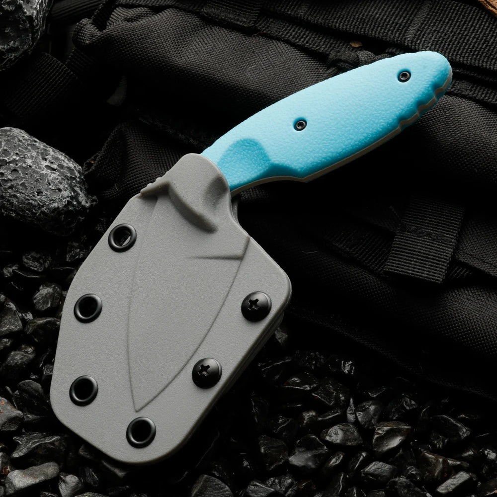 Fixed Blade Outdoor Survival Knife - Portable Camping Emergency Knife for Adventure & Survival