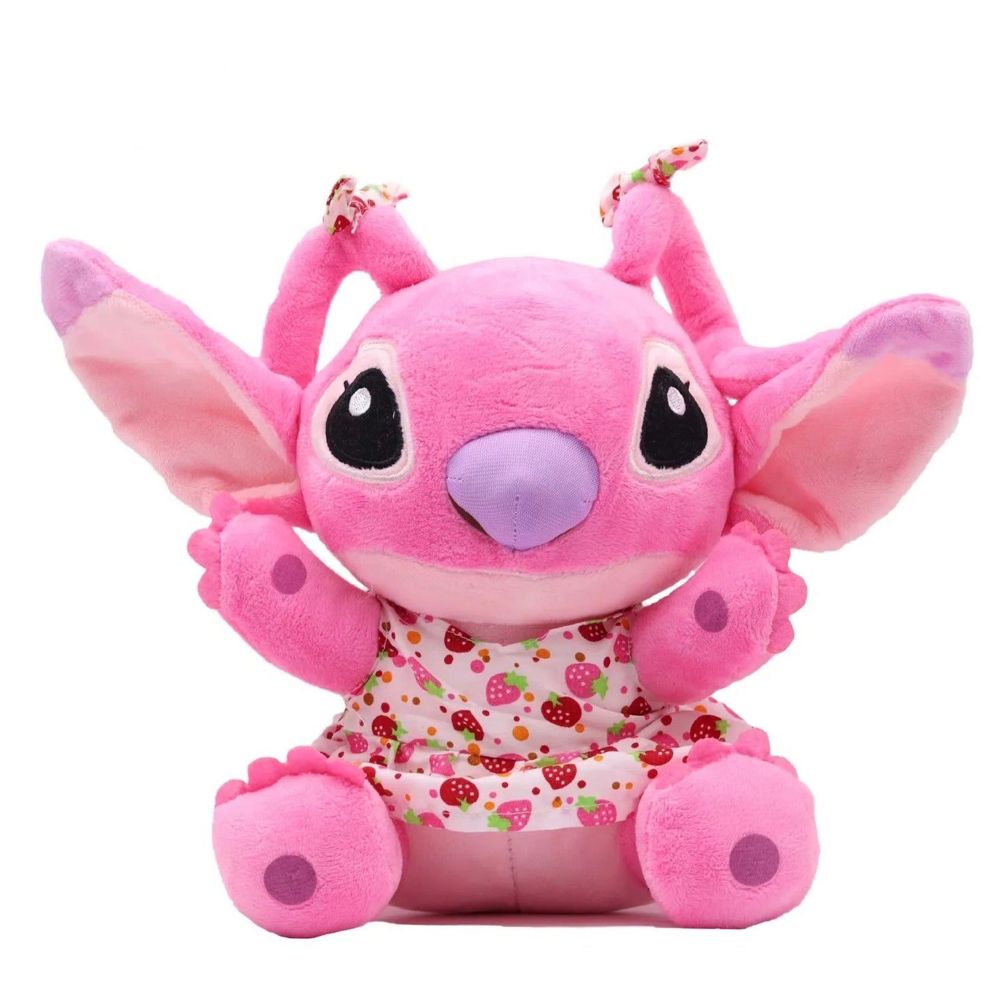 Disney Lilo & Stitch Plush Toys – Pink Lilo & Blue Stitch Stuffed Dolls, Cute Pendant Plush for Boys & Girls Birthday Gift