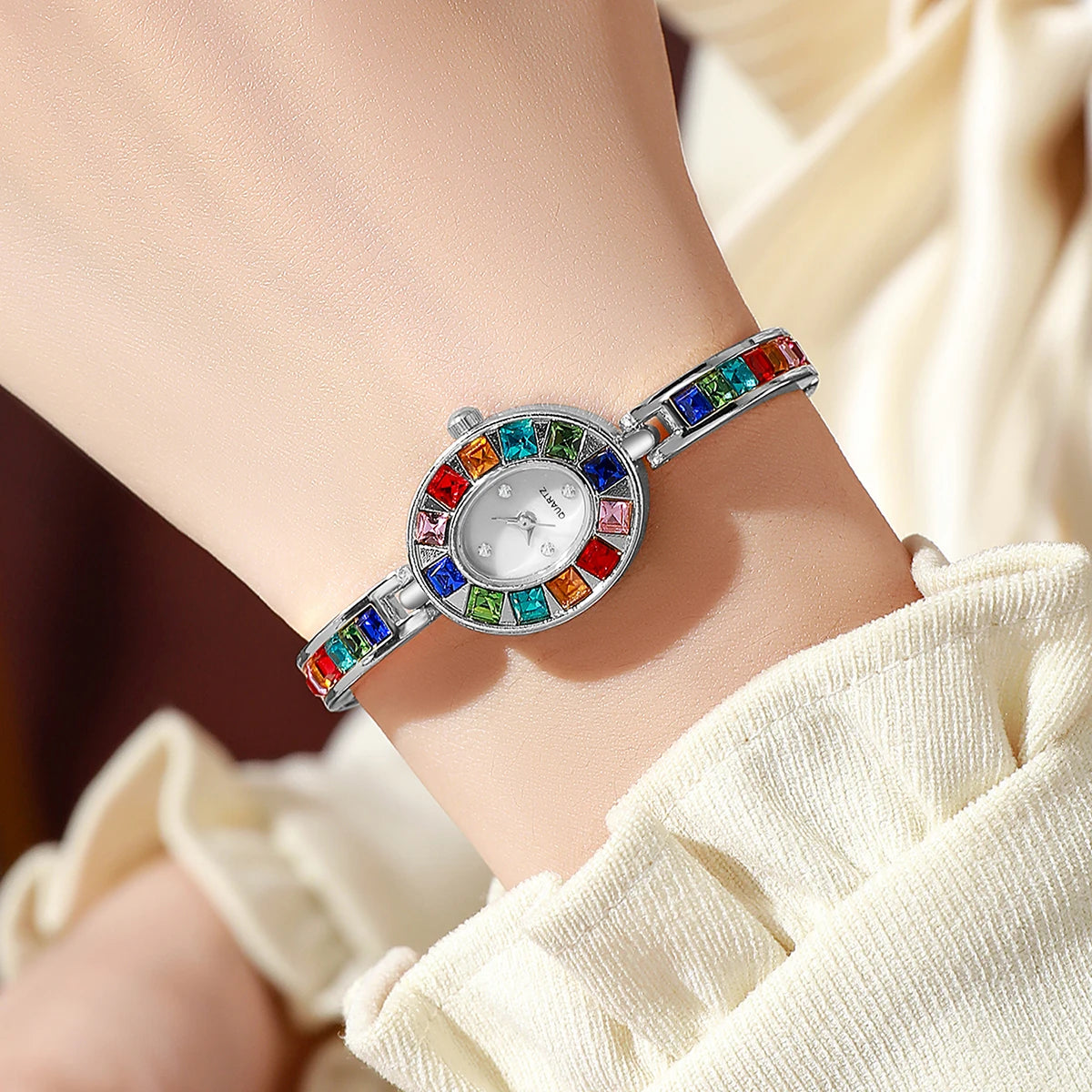 Luxury Rhinestone Women's Watch – Fashion Quartz Bracelet Band for Ladies & Girls Gift (No Box) ⌚✨