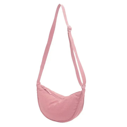 Nylon Hobo Chest Shoulder Bag – Large Capacity Half Moon Crossbody Messenger for Women, Travel & Everyday Use