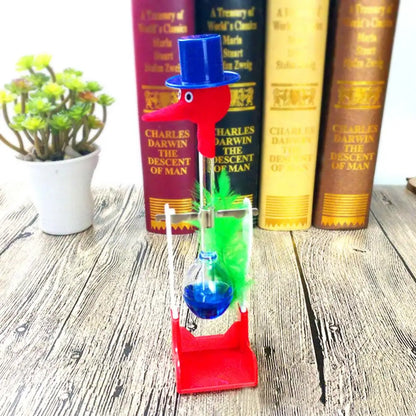Creative Drinking Bird Liquid Motion Toy – Lucky Duck Bobbing Science Prank Desk Decoration Ornament & Gift for Home and Office