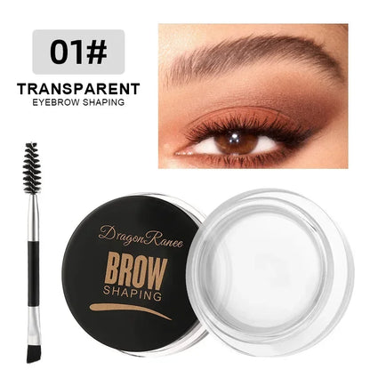 Matte Brown Black Eyebrow Cream – 3D Natural Tint Gel Wax, Waterproof & Long-Lasting Brow Enhancer