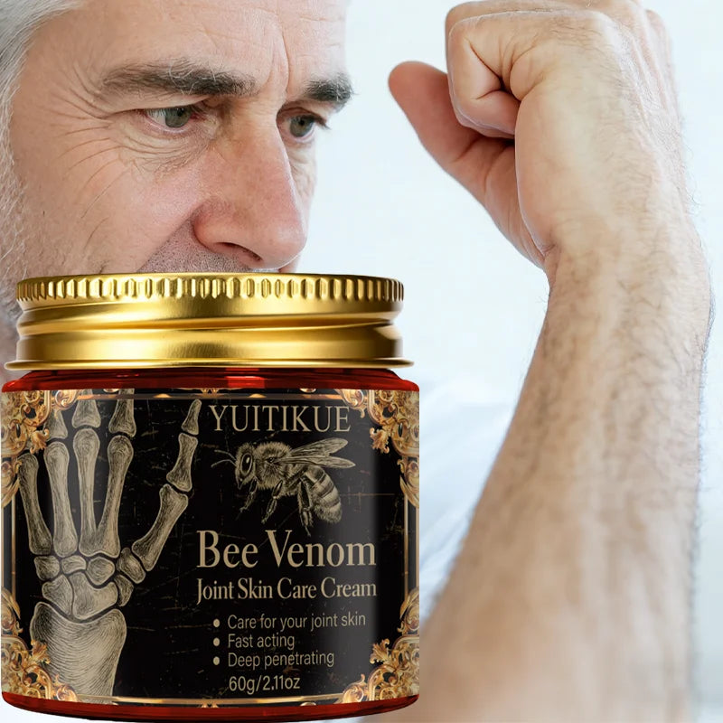 Bee Venom Joint Care Cream - Deep-Absorbing Skin Moisturizer for Daily Joint Area Care