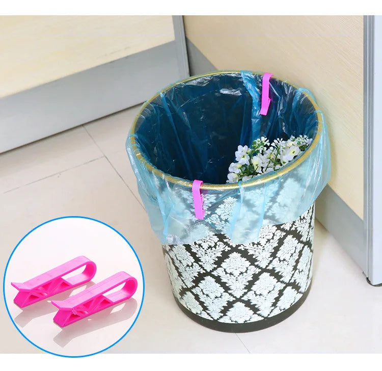 Creative Household Trash Can Clips - Garbage Bag Locks for Secure Storage and Organization (2/4PCS)
