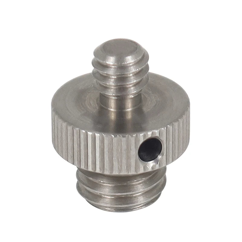 Reinforced Camera Screw Adapter - 1/4 to 3/8 Inch Male Female Thread Converter for Tripod Monopod Ball Head Light Bike Mount