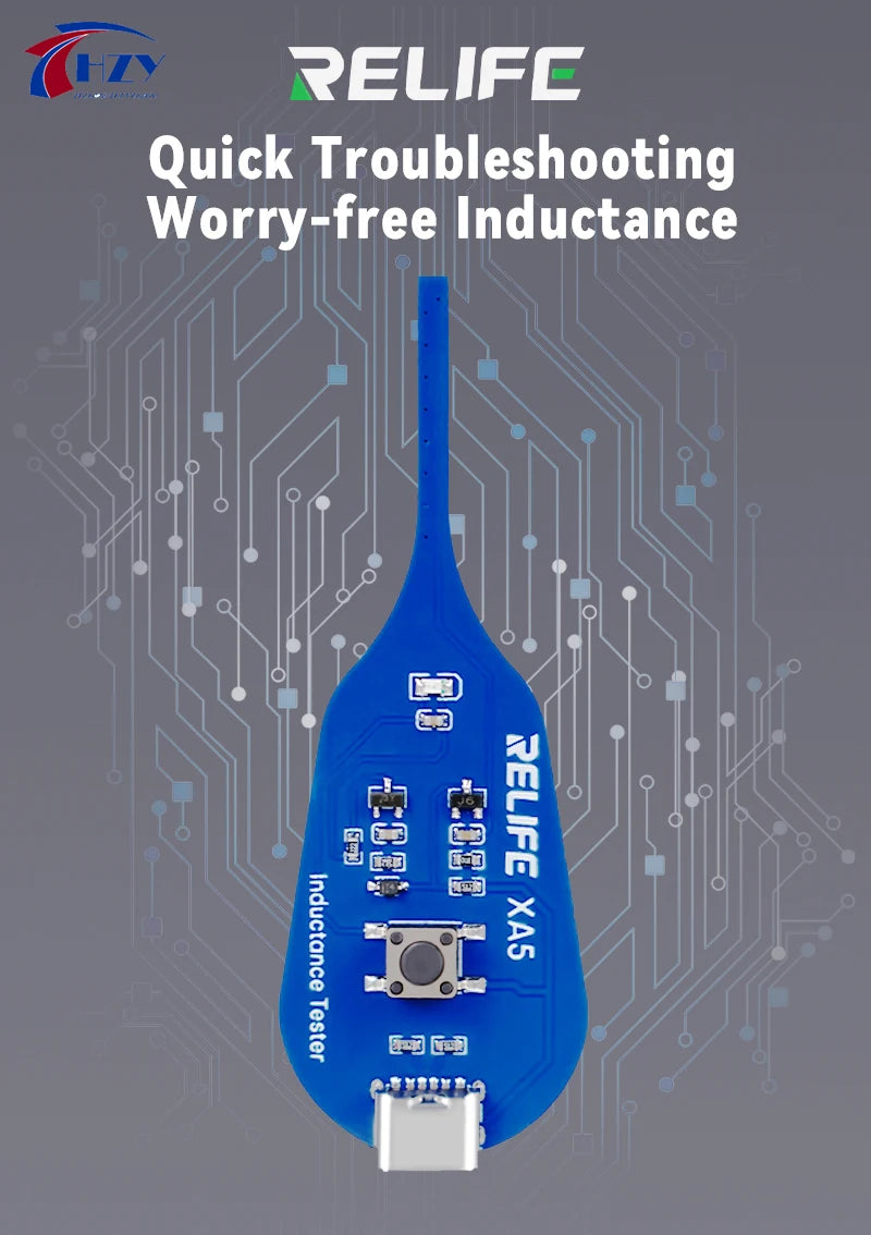 RELIFE XA5 Inductance Tester - Non-Contact Electromagnetic Fault Detection Tool for PCB & Phone Repair