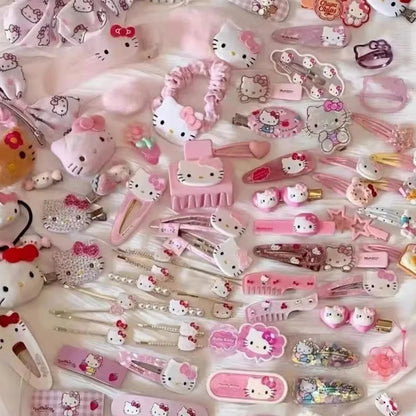 Y2K Pink Hair Clip Set - Cute Seamless Edge Barrettes Trendy Sweet Hair Accessories for Women & Girls