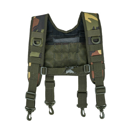 Tactical Police Suspenders — Adjustable Duty Belt Harness with 4 Tool Belt Loops for Law Enforcement
