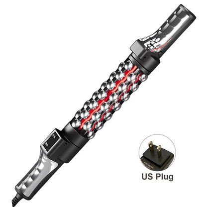 Red Light Heated Massage Device – 360 Rotating Muscle Relaxation Roller for Full Body & Anti-Cellulite Treatment