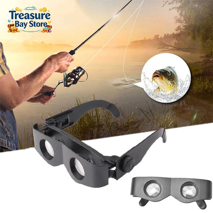 Adjustable Binocular Magnifier Glasses - Hands-Free Fishing Focus Telescope for Theater & TV Viewing