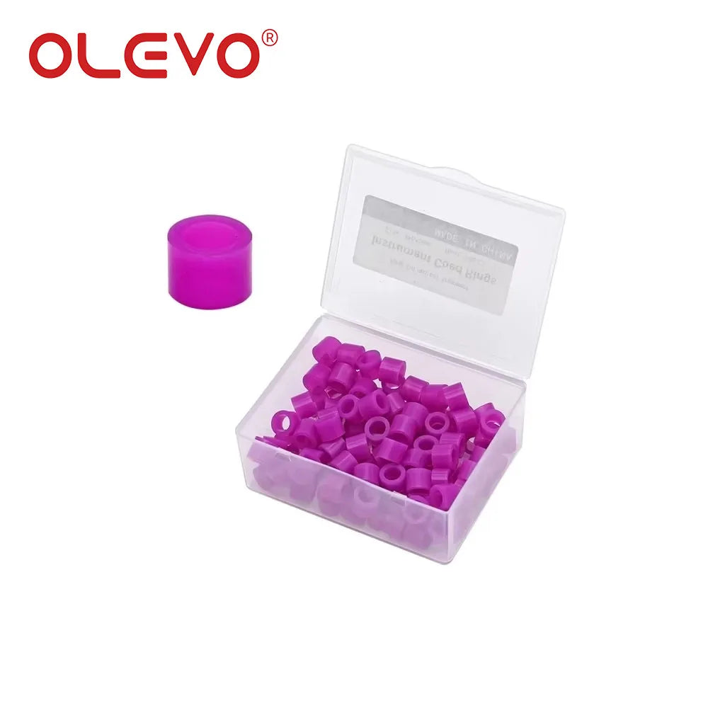 100pcs Dental Silicone Color Code Rings - Autoclavable Instrument Marking Bands for Dentist Surgical Tools Identification
