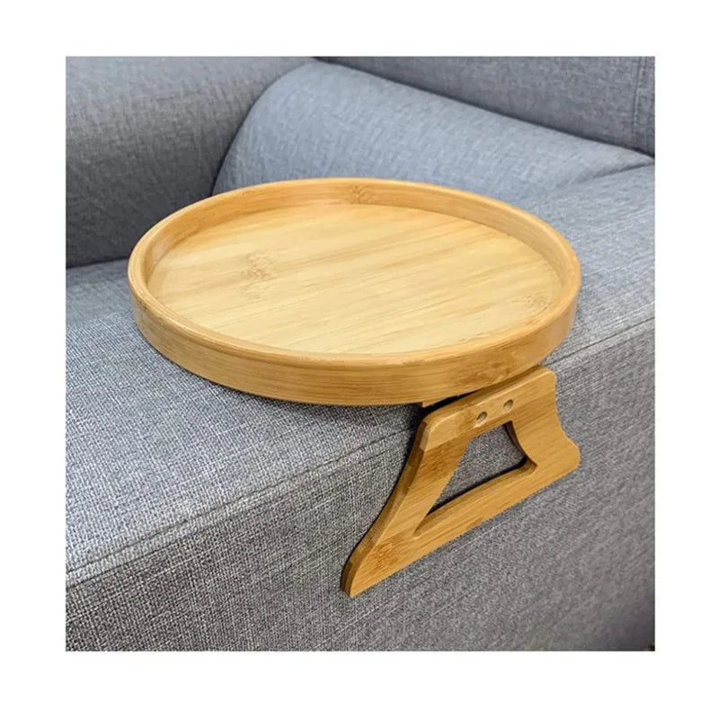 Portable Sofa Arm Tray – Clip-on Couch Armrest Table for Snacks, Drinks, and Remote Control