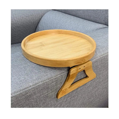 Portable Sofa Arm Tray – Clip-on Couch Armrest Table for Snacks, Drinks, and Remote Control