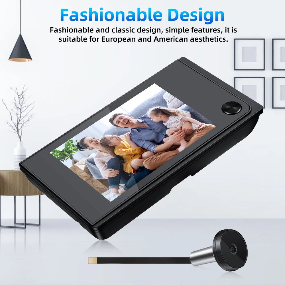 Awapow 3.5" Digital Door Viewer — 120° HD LCD Peephole Camera, 2MP Cat Eye Doorbell Monitor